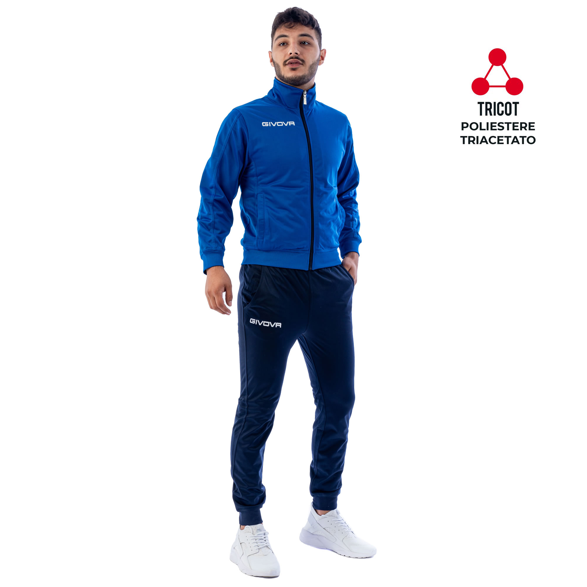 Tuta Givova Torino TR031 Con Zip - Uomo Donna Bambino - Abbigliamento Sportivo Running