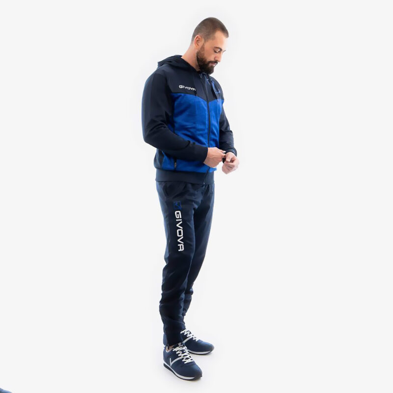 Fino A 46% Su Tuta Felpata Bicolore Con Cappuccio Unisex Givova