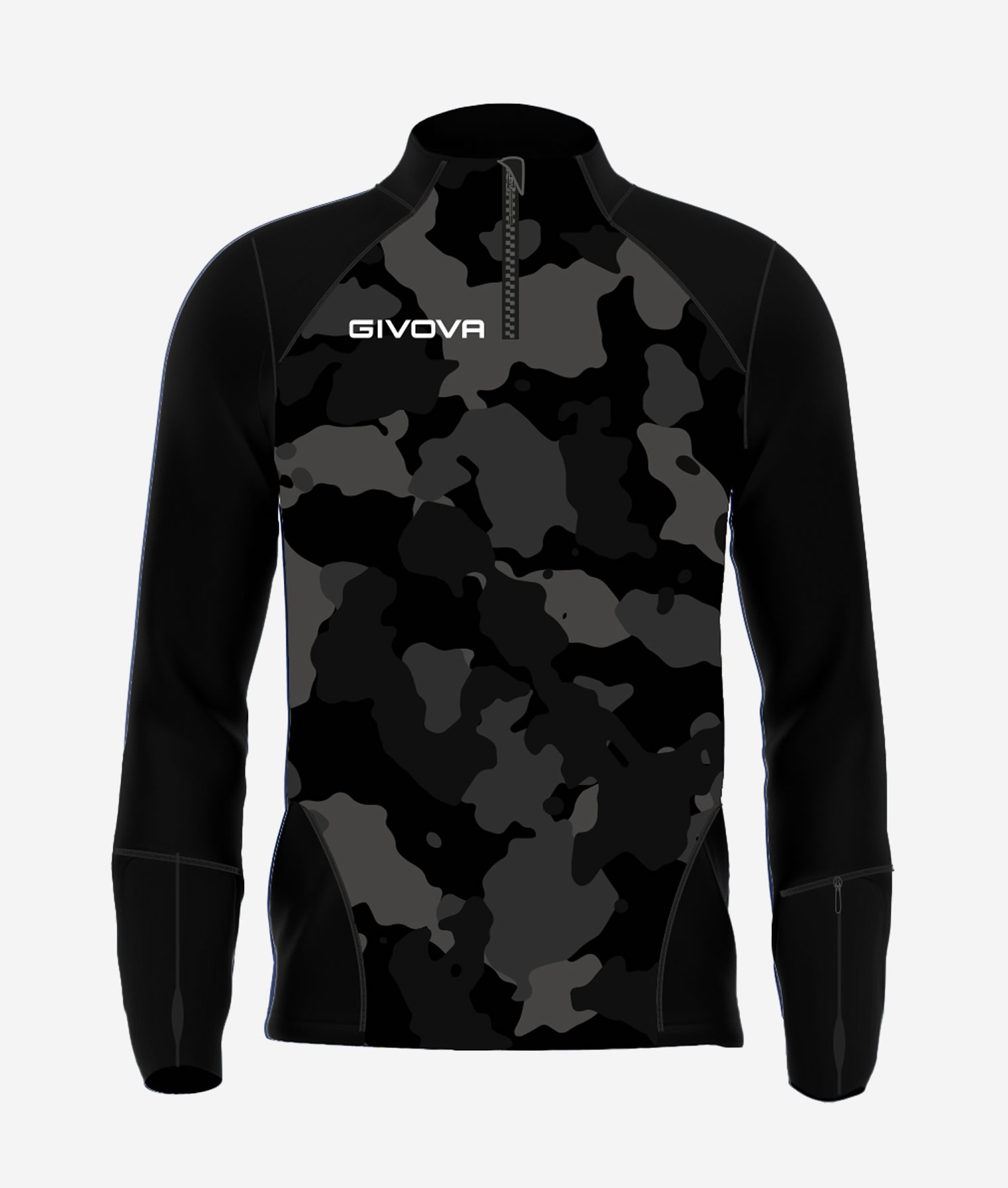 MAGLIA TECNICA HALF ZIP ARMY - immagine 3