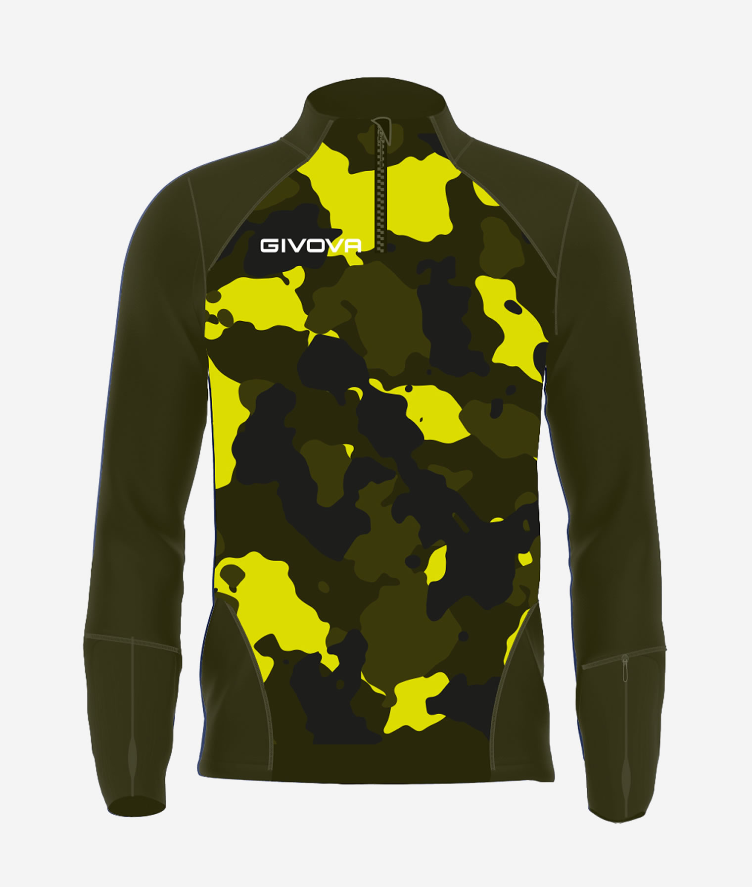 MAGLIA TECNICA HALF ZIP ARMY - immagine 7